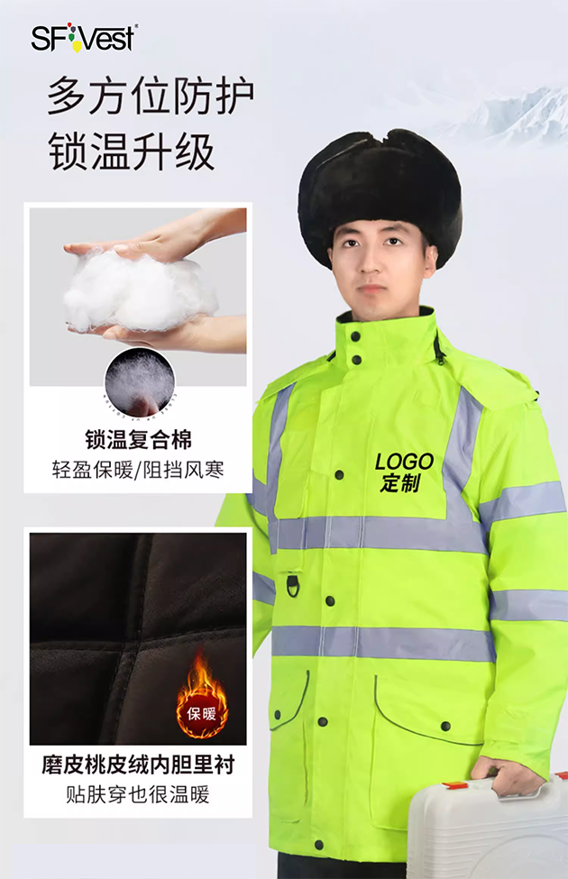 北風漸起，寒意襲人，一件頂七件的舜發反光棉衣，買它，準沒錯！