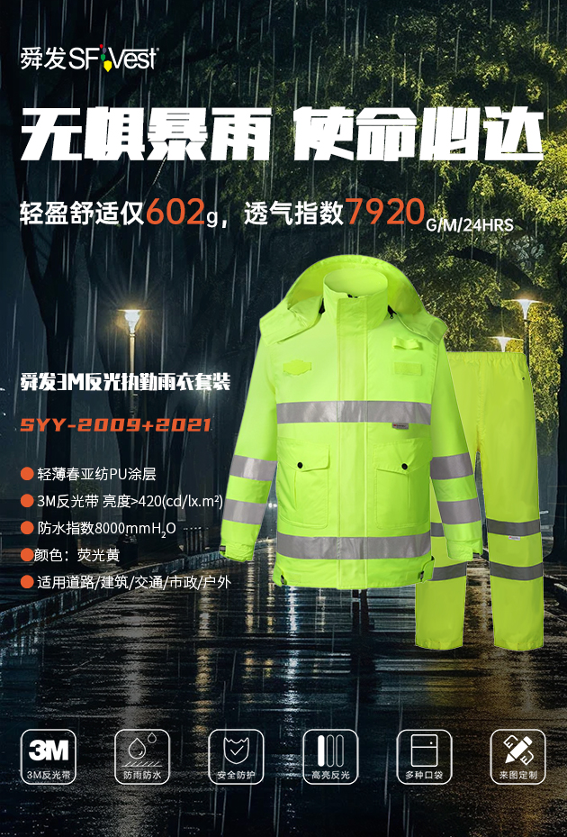 舜發反光雨衣有多重？